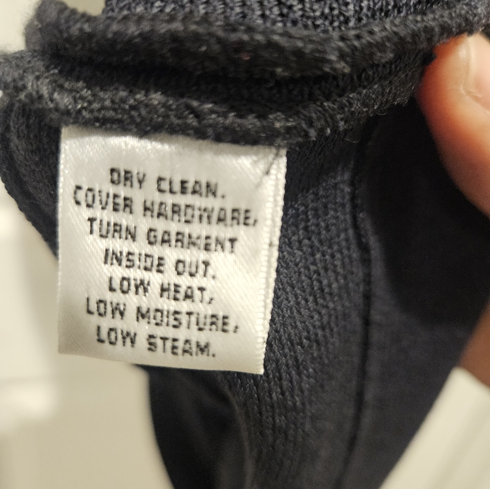 St John Navy Blue Knit Cocktail Dress. #00013 - Picture 4 of 9